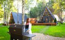 A-Frame 4-местный №1 (с купелью и террасой)