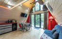 Коттедж 4-местный 2-комнатный A-frame Red