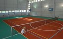Теннисный корт в спорткомплексе