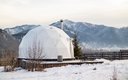 Купольный дом. Зима
