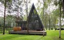 A-Frame 4-местный №8 (с купелью, баней и террасой)