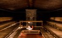 Русская бревенчатая сауна