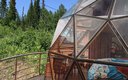 Стеклянный купольный дом