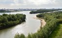 Irtysh River divides the city into two parts Omsk