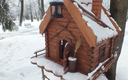Домик для белочек зима
