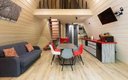 Коттедж 4-местный (A-frame Red купель)