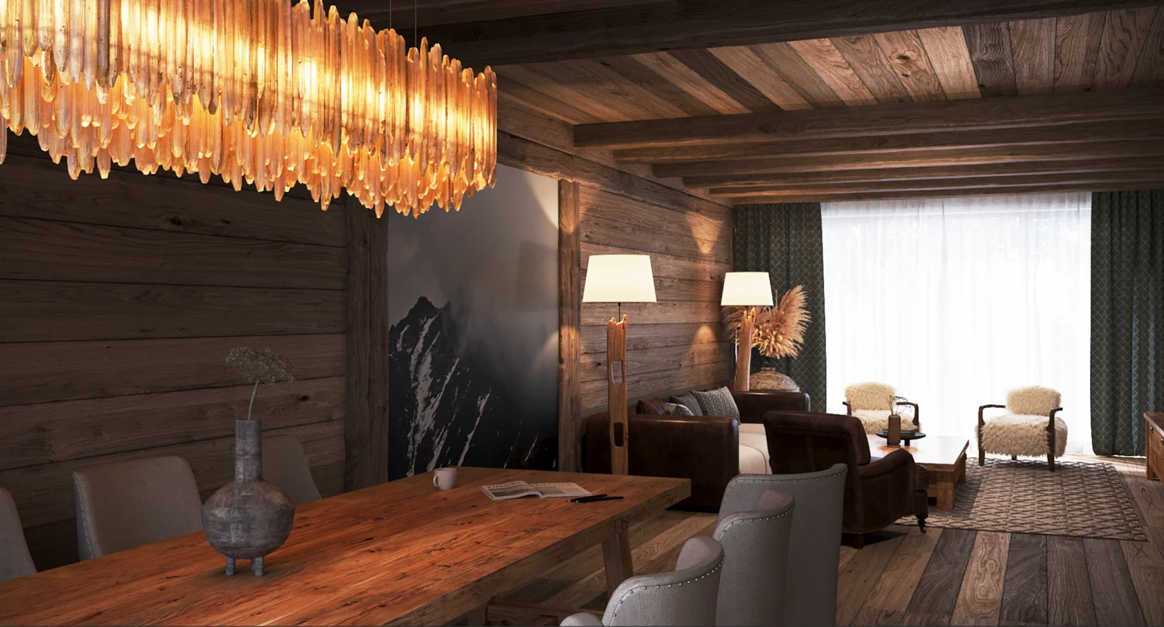 Шале делюкс 6-местный 3-комнатный (№6,8)