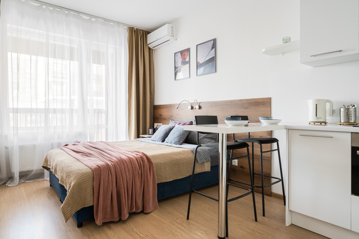 Студия 2-местный (25 м², 6 этаж)