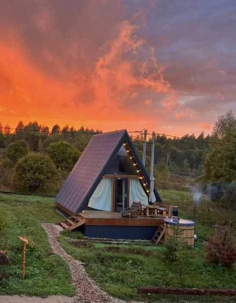 2-местный A-Frame "Малина"
