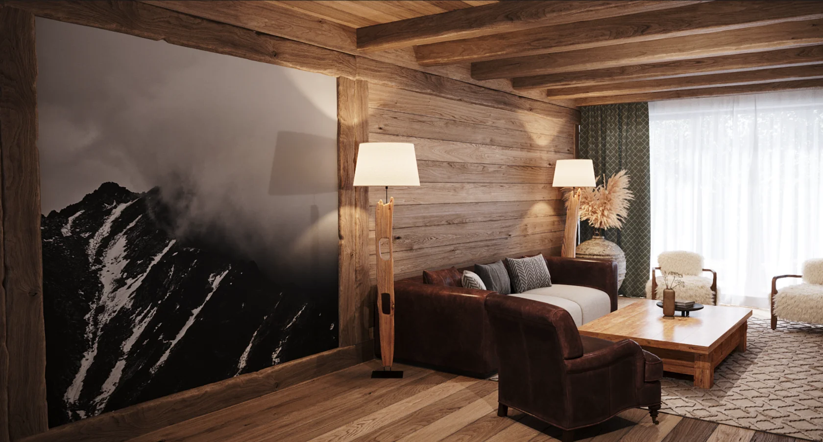 Шале делюкс 6-местный 3-комнатный (№6,8)