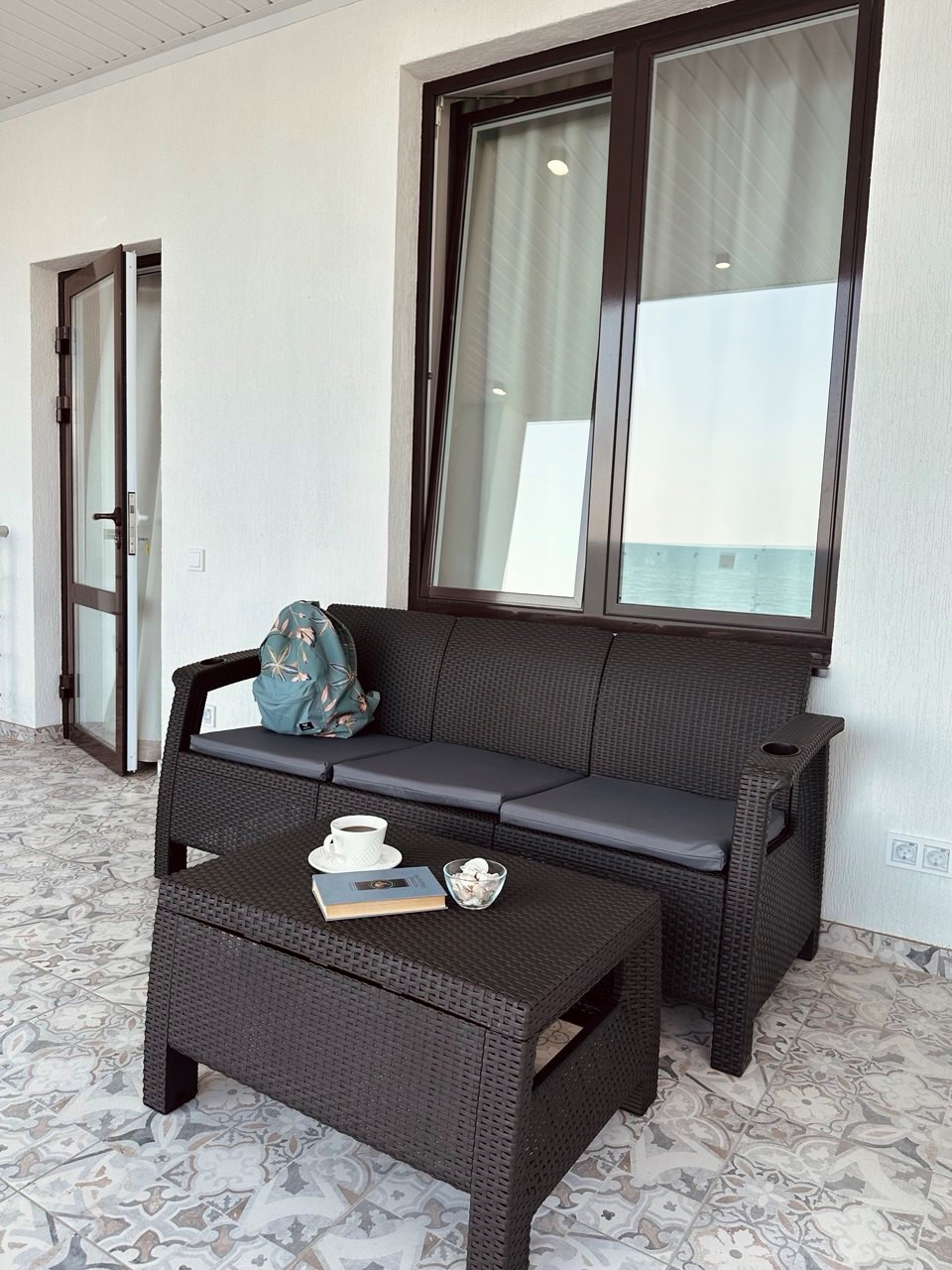 Стандартный 2-местный (с террасой, вид на море)