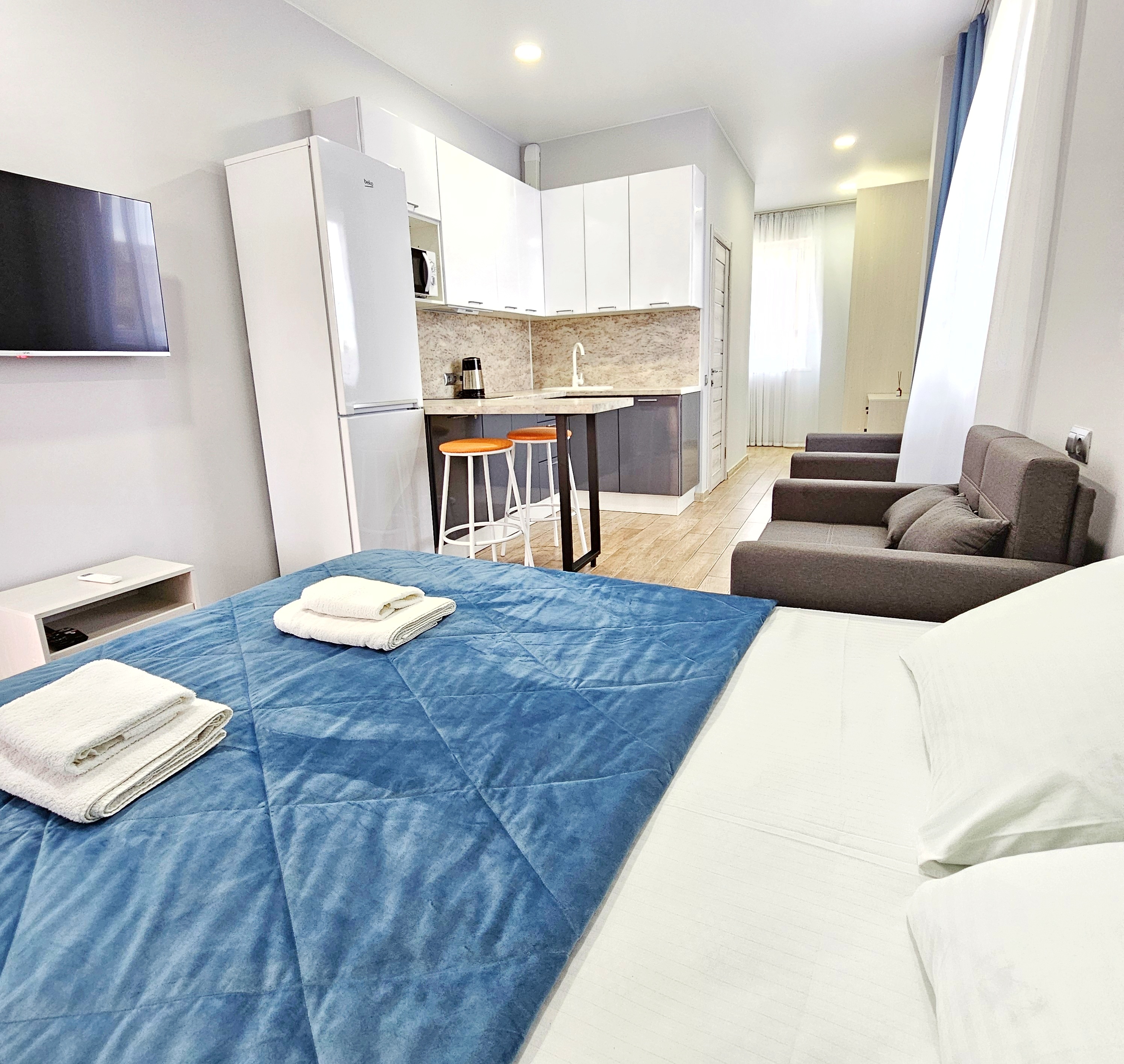 Апартаменты Студио 2-местный (с кухней, Марио № 12)