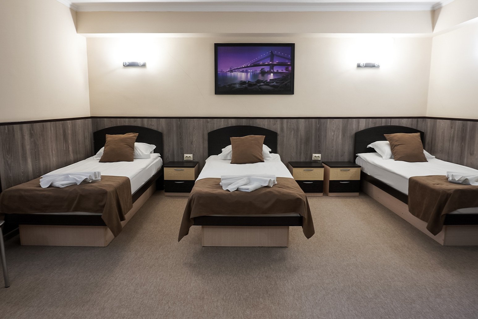 Стандартный 3-местный 1-комнатный (цокольный этаж)