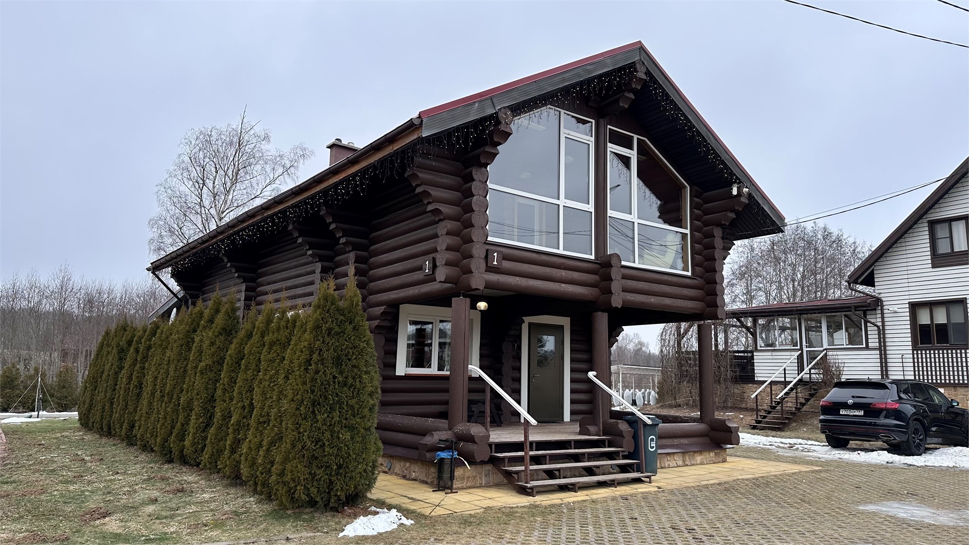 коттедж 1 с баней, камином и верандой (4 комнаты)