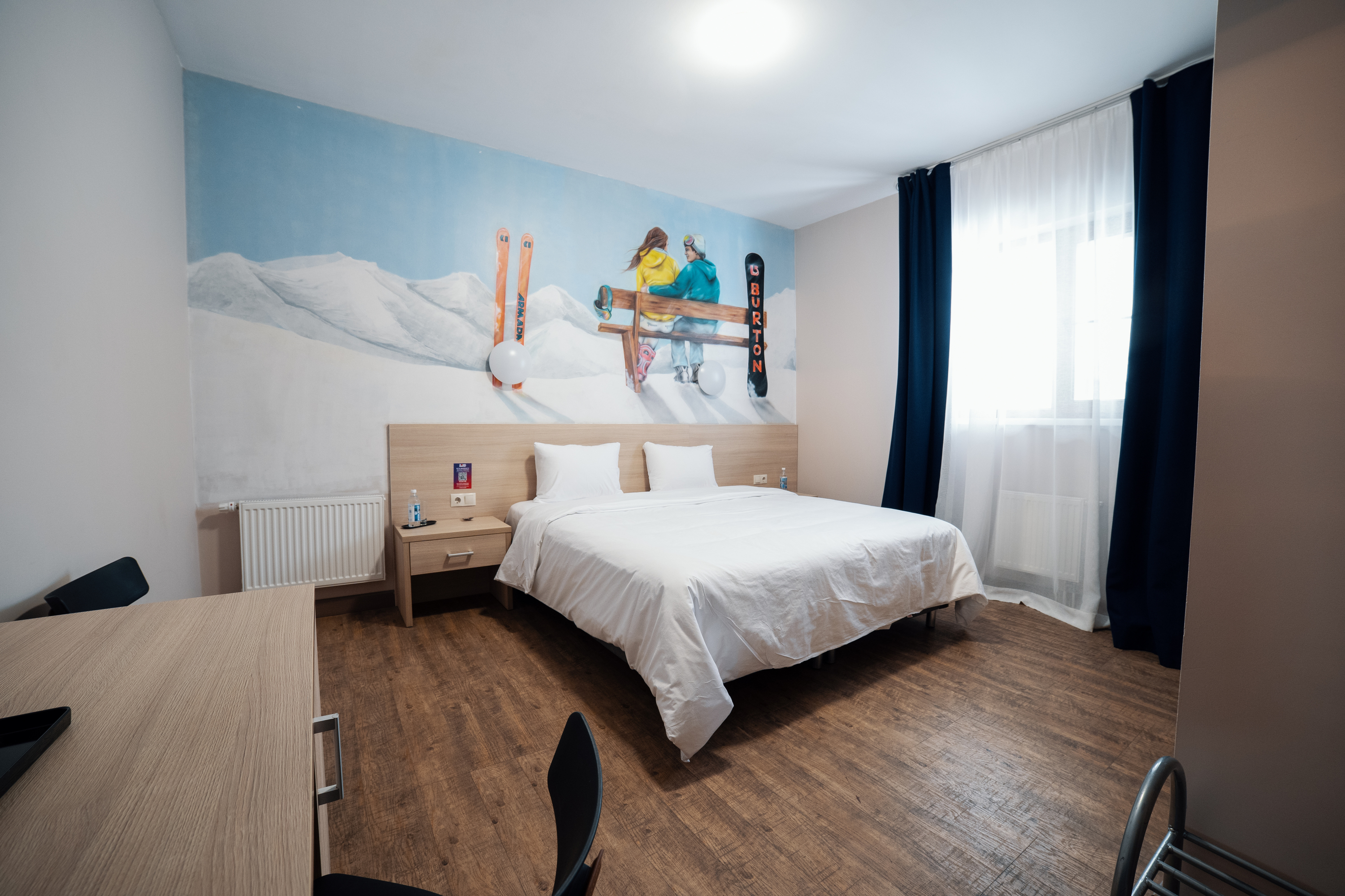 Апартаменты 8-местный 3-комнатный (с джакузи на террасе и видом на горы)