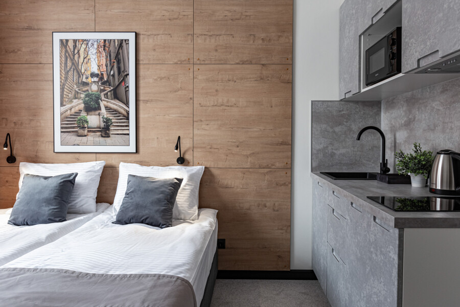 Студио 2-местный (DBLTWIN с мини-кухней)