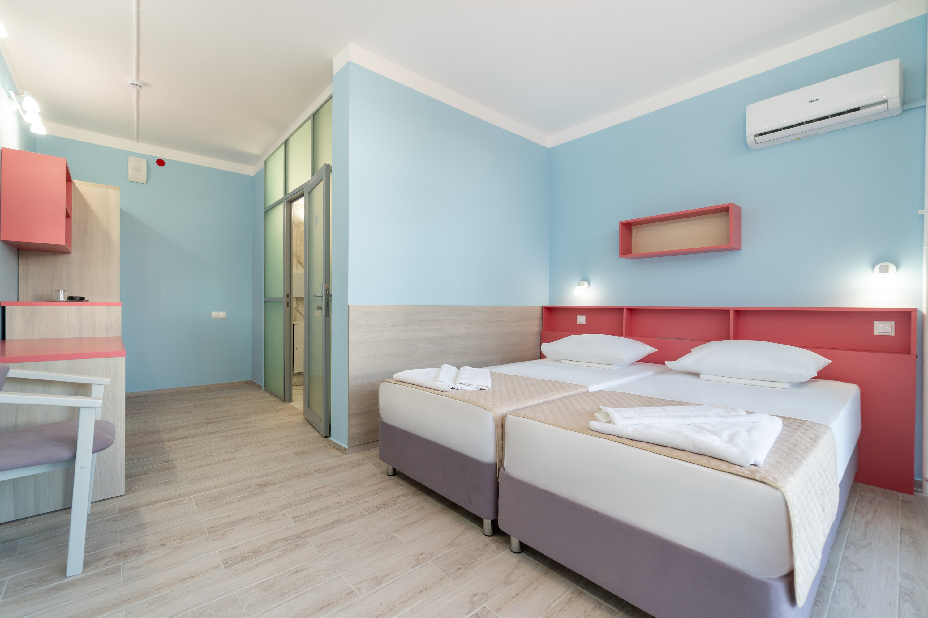 Эконом-класс 2-местный 1-комнатный (без балкона)