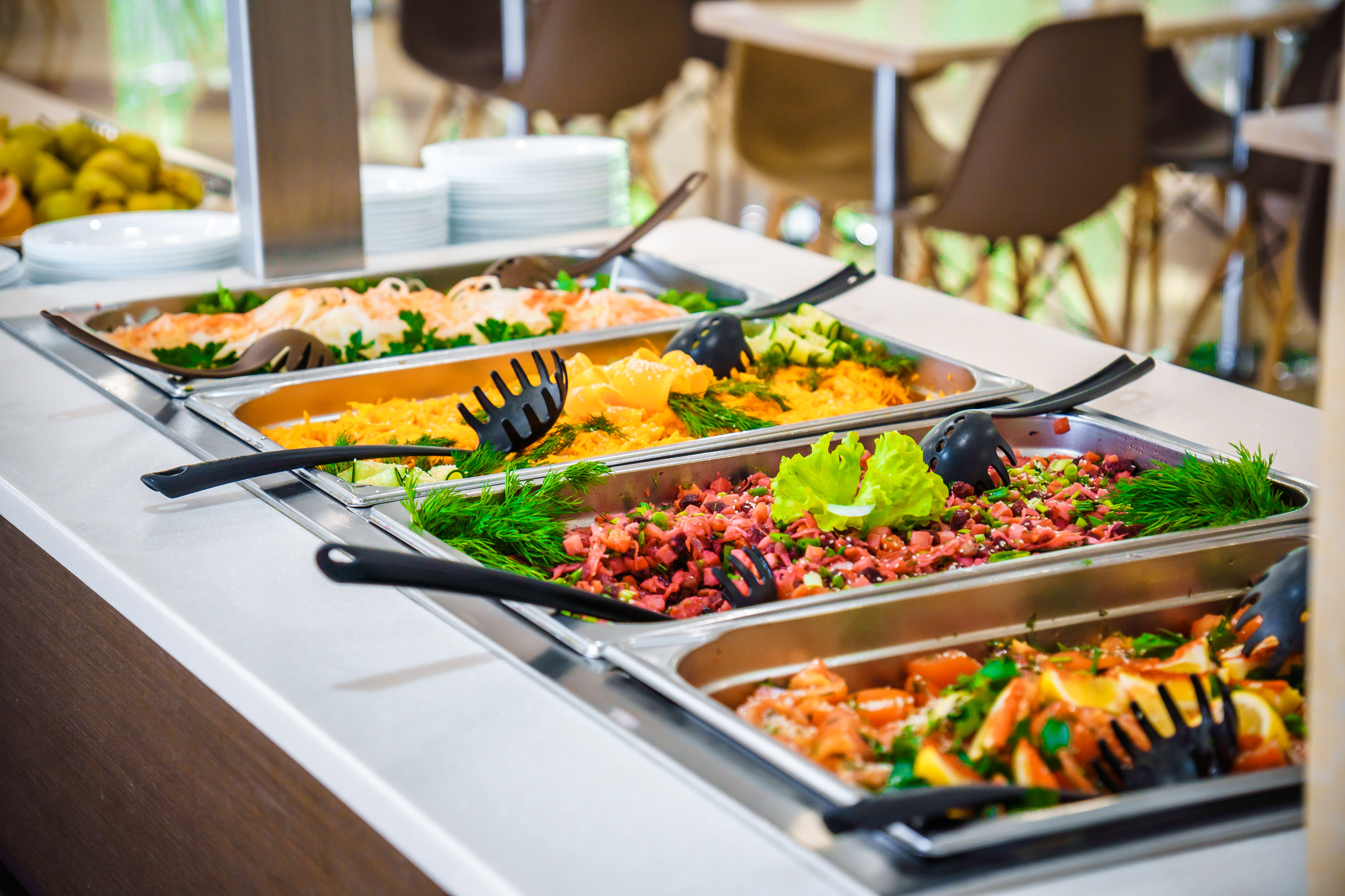 Сервировка шведского стола