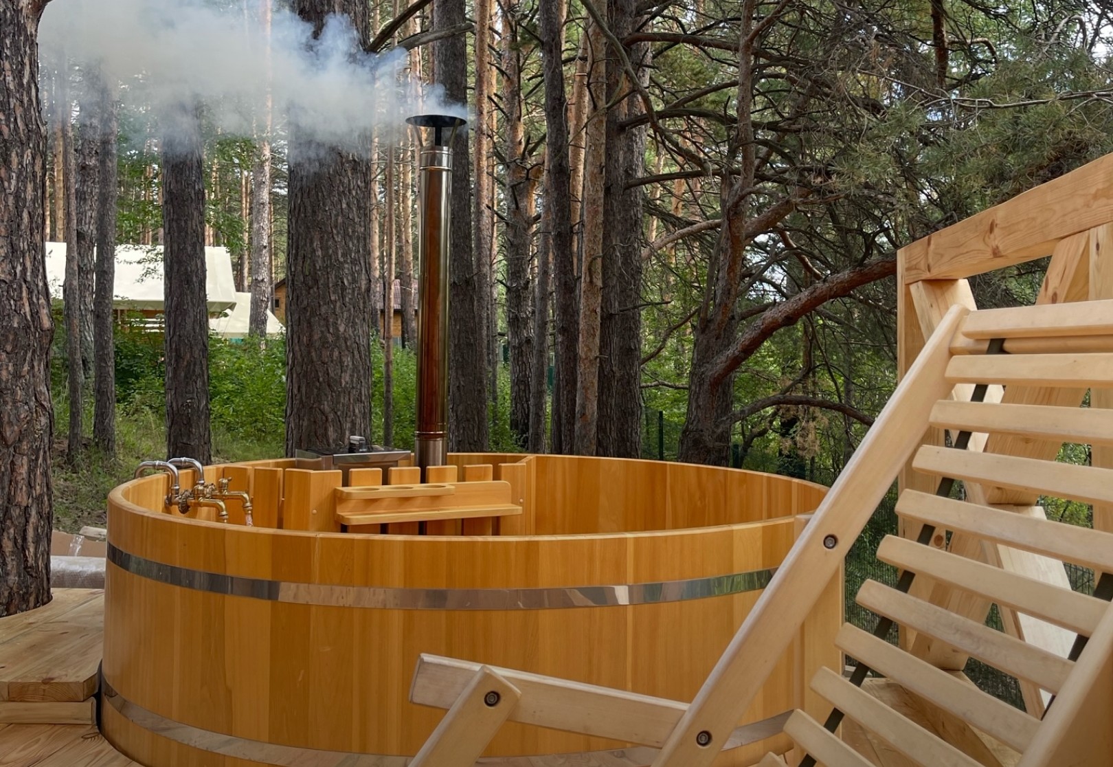 Дом 4-местный 2-комнатный (с баней и банным чаном)