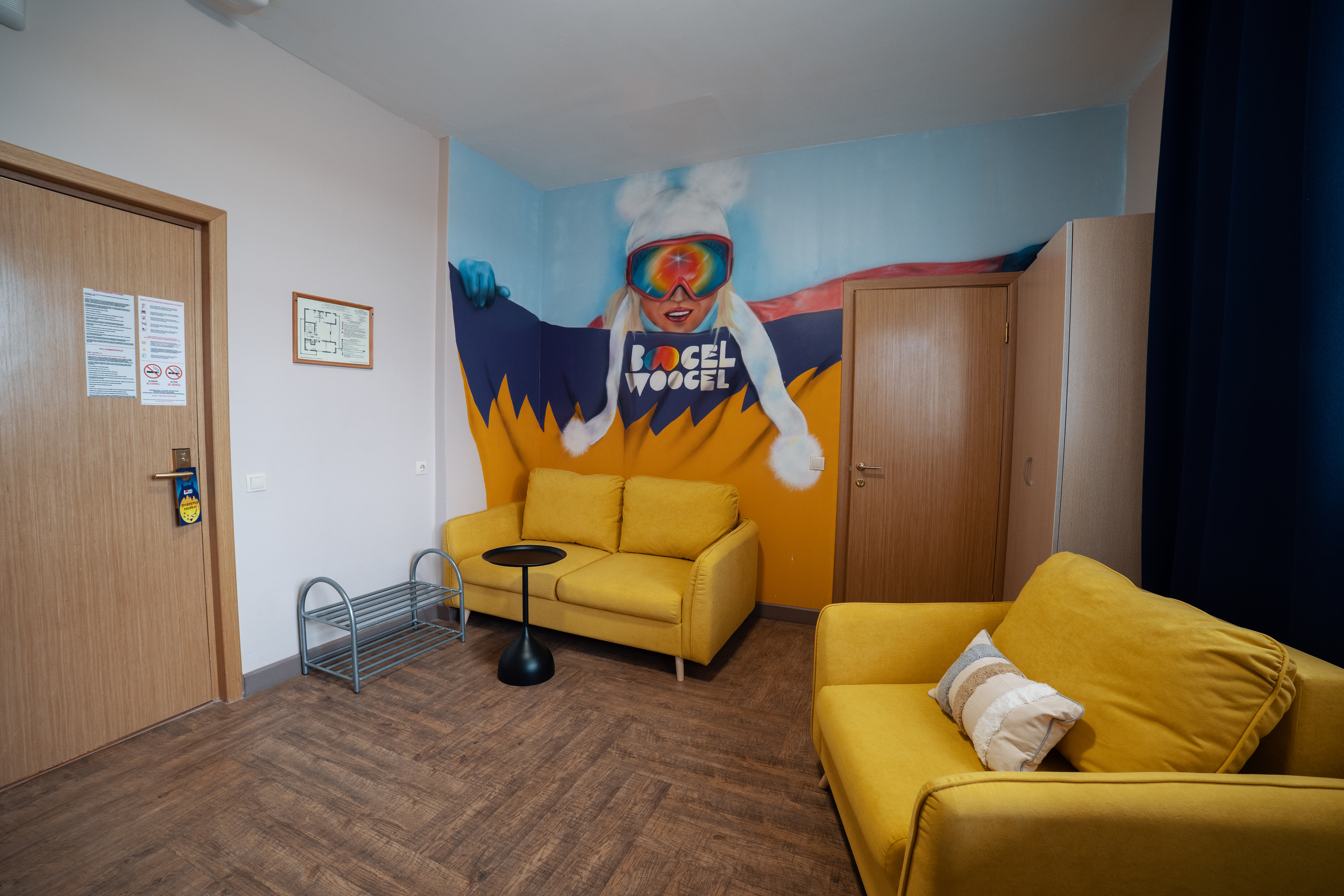 Апартаменты 8-местный 3-комнатный (с джакузи на террасе и видом на горы)