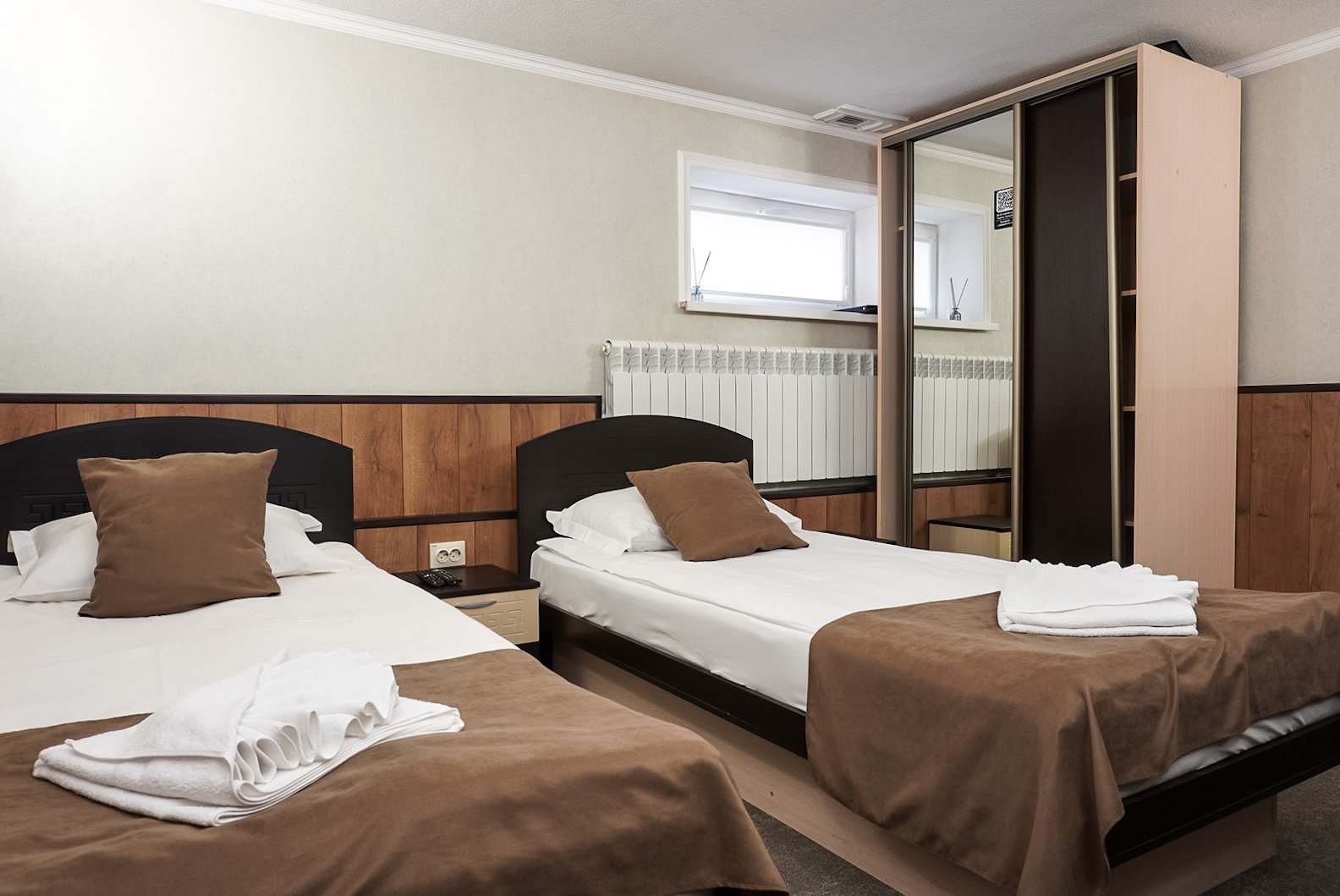 Стандартный 2-местный 1-комнатный TWIN (цокольный этаж)