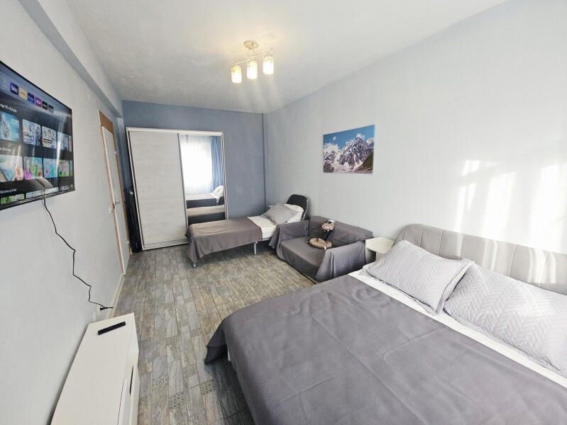 Апартаменты 5-местный (с 1 спальней и кухней-гостинной, 1 этаж)