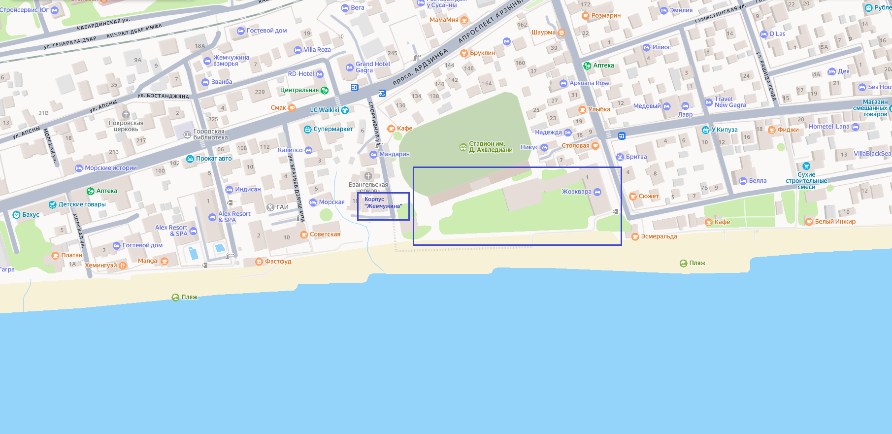 Схема территории