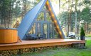 A-Frame 4-местный №1 (с купелью и террасой)
